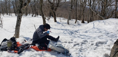 臥龍山でプチ雪山気分!? 臥龍山でプチ雪山気分!?