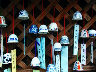 大川内山の風鈴まつり。