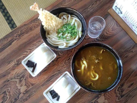 みやま市 大力うどん 二人で750円
