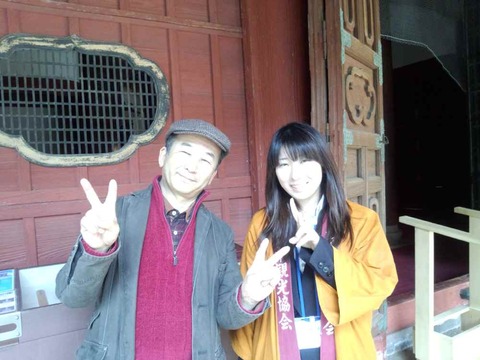 多久聖廟でFacebookお友達と会う!!