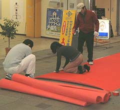 白山おひなさまめぐり準備 1