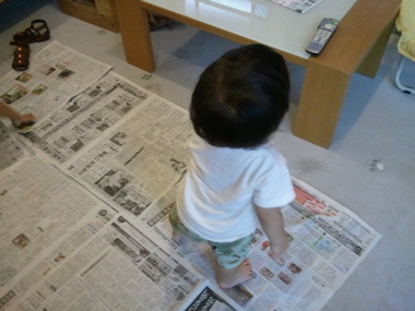なぜか新聞紙