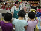 白山商店街でのフィールド学習