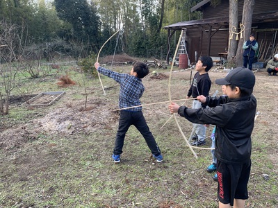 1月の野遊び:竹で遊ぼう