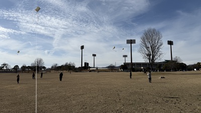 1月の野遊び:大空に飛ばそう 1月の野遊び:大空に飛ばそう