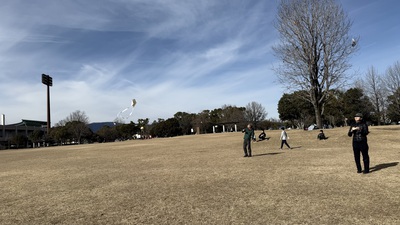 1月の野遊び:大空に飛ばそう 1月の野遊び:大空に飛ばそう