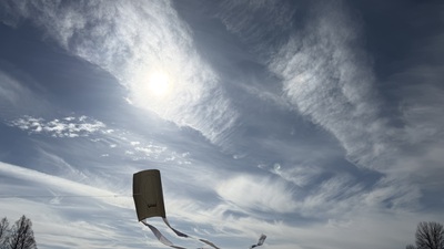 1月の野遊び:大空に飛ばそう 1月の野遊び:大空に飛ばそう
