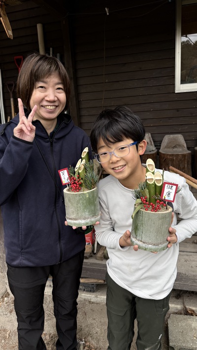 12月の野遊び:お正月を迎えよう 12月の野遊び:お正月を迎えよう