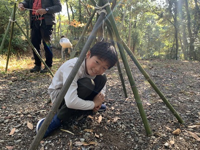 11月の野遊び:竹であそぼう 11月の野遊び:竹であそぼう