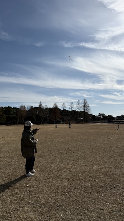1月の野遊び:大空に飛ばそう 1月の野遊び:大空に飛ばそう