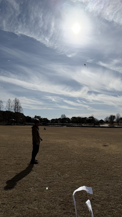 1月の野遊び:大空に飛ばそう 1月の野遊び:大空に飛ばそう