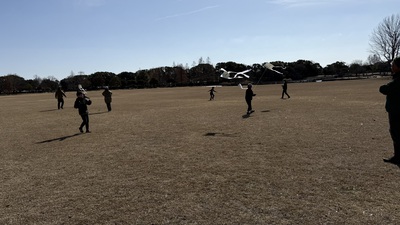 1月の野遊び:大空に飛ばそう 1月の野遊び:大空に飛ばそう