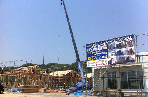 マイホームタウン牛津町上砥川隣に建設中の戸建賃貸住宅