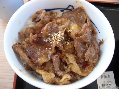 松屋の焼き牛めし