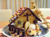X'masに無印の「お菓子の家」を作ってみた
