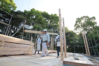 佐賀市で木造住宅、棟上でした！
