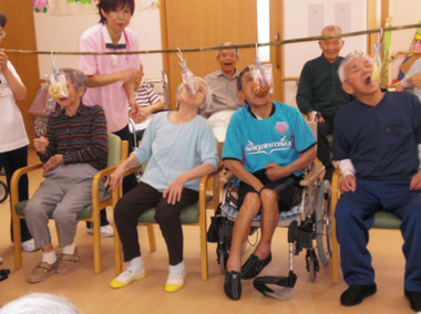 武雄市山内町,老人ホーム爽風館の運動会