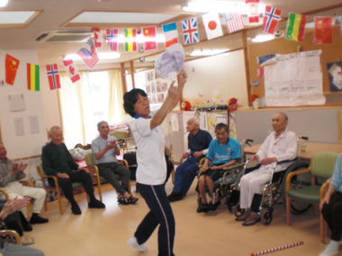 武雄市山内町,老人ホーム爽風館の運動会