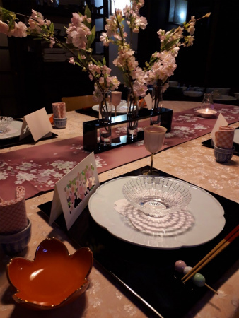 桜のテーブルコーディネート 桜のテーブルコーディネート