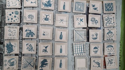 「豆皿」絵付け体験! 「豆皿」絵付け体験!