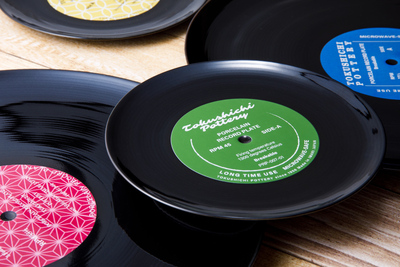 レコードのプレート皿 レコードのプレート皿