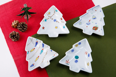 クリスマスツリー皿 クリスマスツリー皿