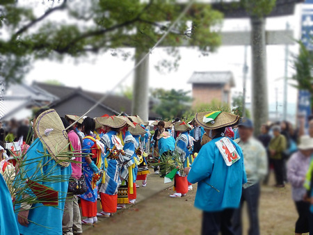 青幡神社 浮立
