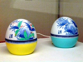 明日は伊万里焼ランプ販売!