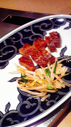伊万里焼の器で鉄板焼!