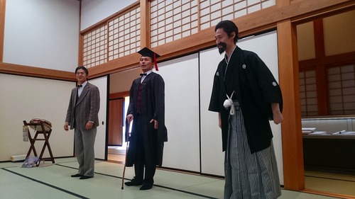 行ってきました「幕末・維新 佐賀の八賢人おもてなし隊」の寸劇 行ってきました「幕末・維新 佐賀の八賢人おもてなし隊」の寸劇