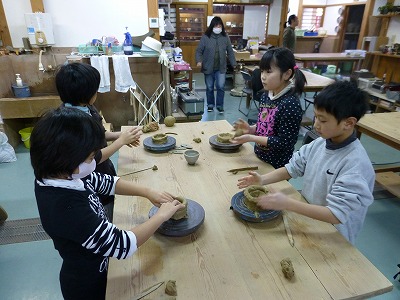 飛龍窯での陶芸教室