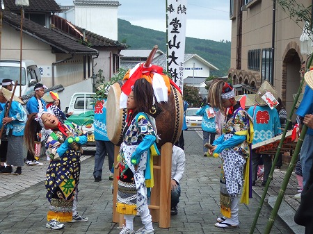 大川内浮立のお出迎え~~