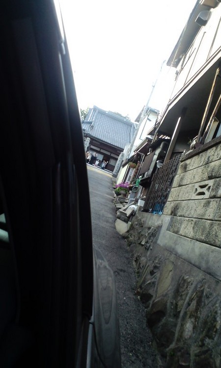 絢爛豪華な金屏風の前で・・・