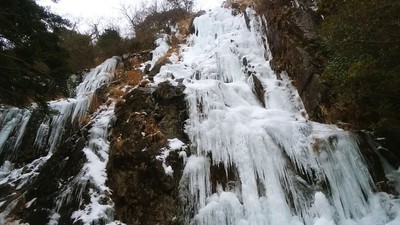 福岡 宝満山　難所ヶ滝の氷瀑