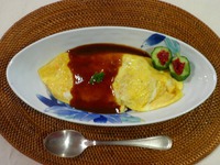 手作りオムライス。