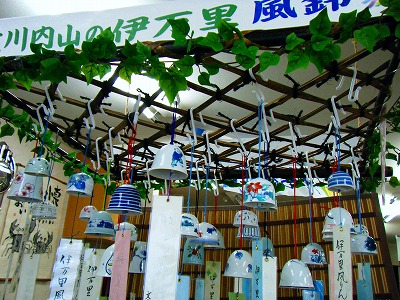 山口製茶園のお茶と伊万里焼風鈴。