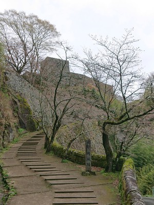 竹田市で眺めのよい『岡城跡』