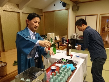 大盛況だった日本酒の会　