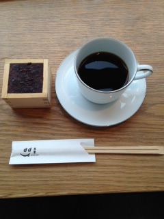 おはぎとコーヒー＠ｄ４７食堂渋谷ヒカリエ