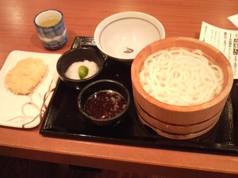 １度で２回美味しい・・・うどん