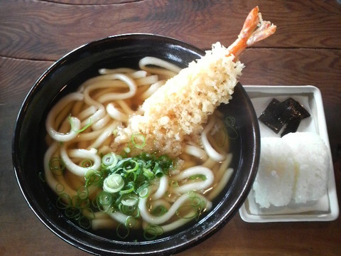 大力うどんのえび天うどん