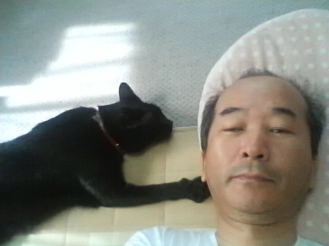 黒猫クロちゃんの避暑