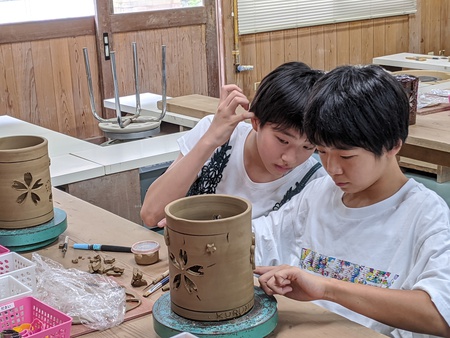 「夏の陶芸教室」in飛龍窯2020終了致しました。