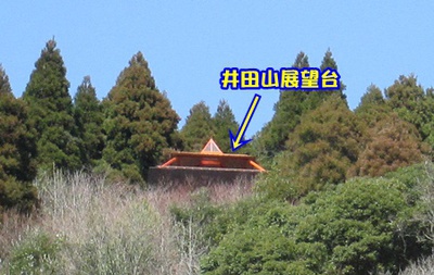 井田山展望台へ登れるようになりました。