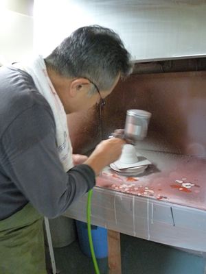 吹付作業