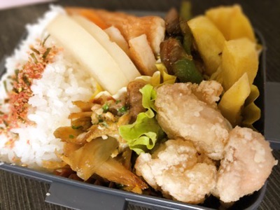 一斉臨時休校お弁当15日目～水溶き片栗粉にしなくていいの?!