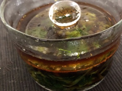 葉わさびの酢醤油漬け