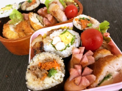 巻き寿司に「ごま和え胡麻」