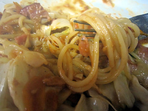 トマトソースで作ったお料理～その①パスタ