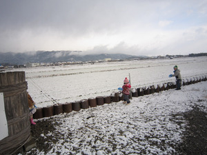 雪の大晦日ですね
